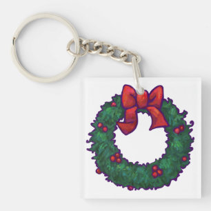 Boughs of Holly Keychain
