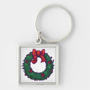 Boughs of Holly Keychain