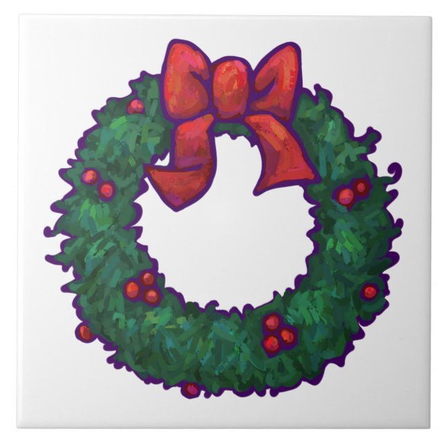 Boughs of Holly Tile (Front)