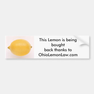 Bought Back Lemon Bumper Sticker