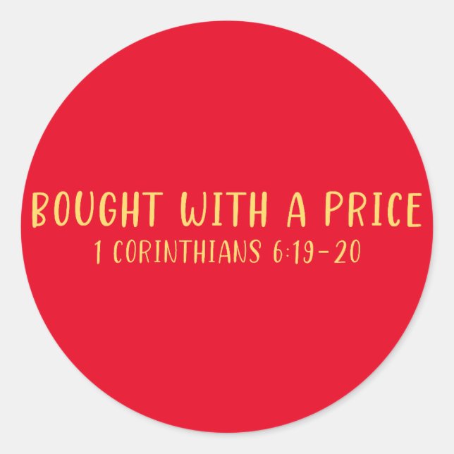 Bought with a Price Stickers (Front)