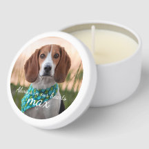Bougie commémorative Beagle – Nom et années person