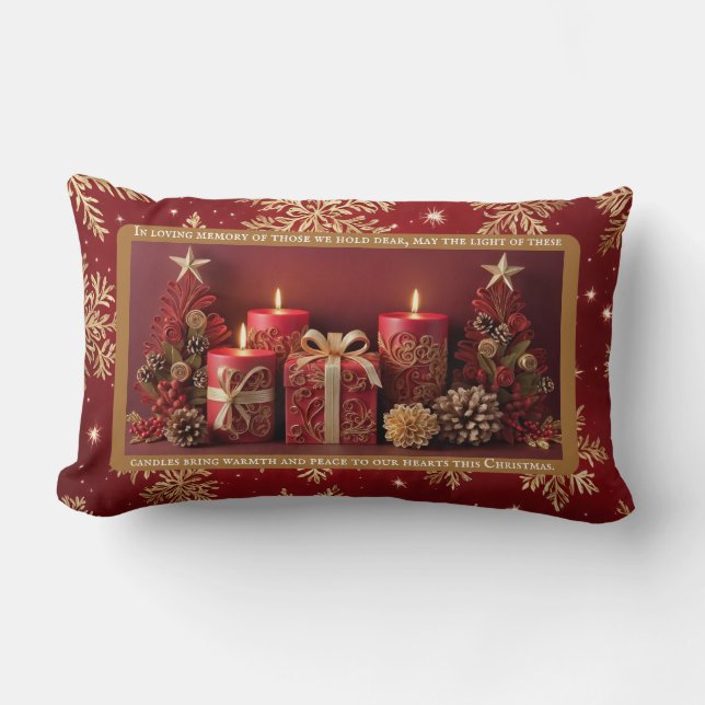 Bougie commémorative Oreiller de Noël (Recto)