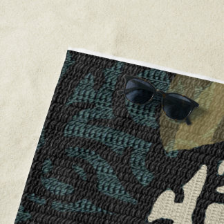 bougie défile serviette de yoga