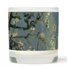 Bougie en pot de verre en art fin Van Gogh Almond 