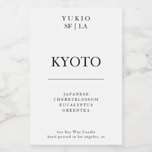 Bougie Étiquette Minimaliste Strong Simple Soy Wax