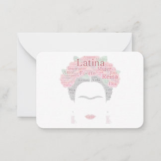 Bougie_Latina Note Frida Carte pour notes