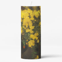 Bougie Pillar Inspirée des Coquelicots de Van Gogh