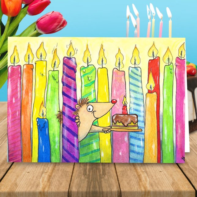 Bougies Bonne carte de voeux d'anniversaire par N. (Créateur téléchargé)