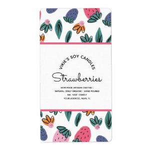 Bougies maison Business Strawberries Motif