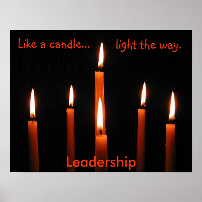 Bougies par tdgallery - affiche de leadership (Devant)