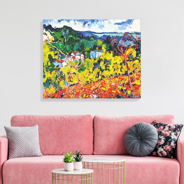 Bougival | Maurice de Vlaminck | Canvas Print (Insitu(LivingRoom))