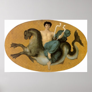 Bouguereau - Arion sur un Cheval Marin Poster