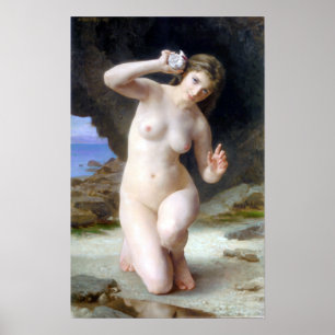 Bouguereau - Femme au Coquillage Poster