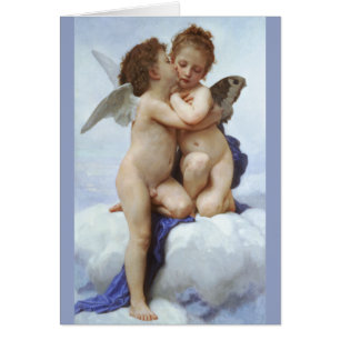 Bouguereau First kiss Amor Psyche children CC0073