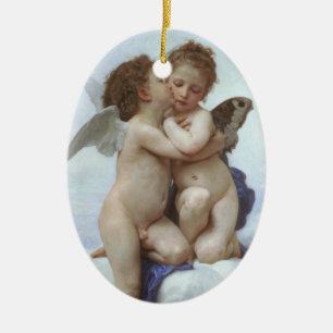 Bouguereau_first_kiss Ceramic Ornament