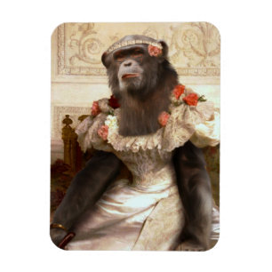 Bouguereau Gown de Chimp Cambaceres Magnet