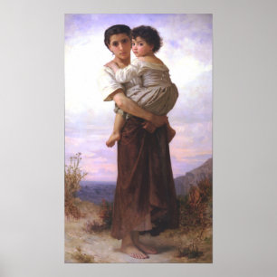 Bouguereau - Jeune Fille Tenant un Enfant Poster