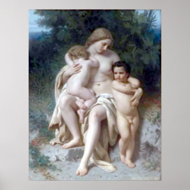 Bouguereau - La première discorde Poster (Front)