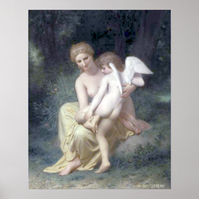 Bouguereau - L'Amour Blessé Poster (Front)