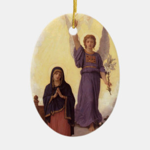 Bouguereau - L'Annonciation Ceramic Ornament