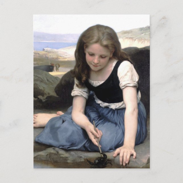 Bouguereau - Le Crabe Postcard (Front)