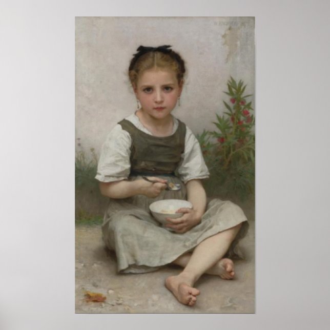 Bouguereau — Le Déjeuner du Matin Poster (Front)