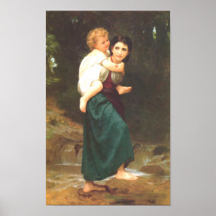 Bouguereau - Le Passage du Gue Poster
