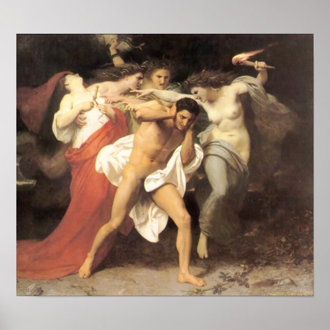 Bouguereau - Les Remords d’Oreste Poster (Front)