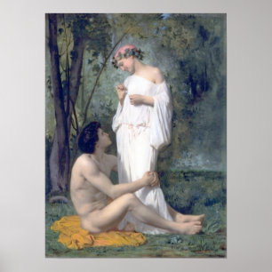 Bouguereau -L'Idylle Poster