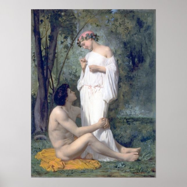 Bouguereau -L'Idylle Poster (Front)