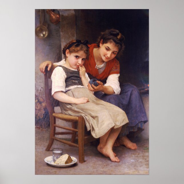 Bouguereau - Little Sulky 1888 Poster (Front)