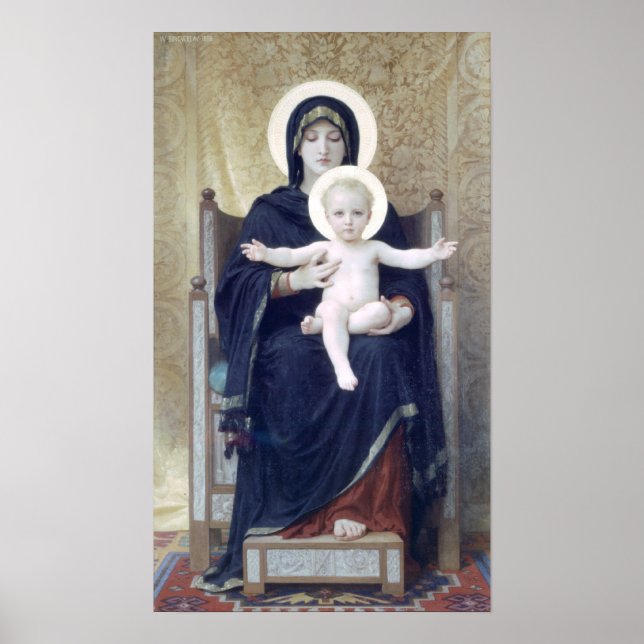 Bouguereau - Madone Assise Poster (Front)