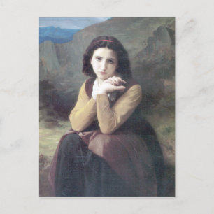 Bouguereau - Mignon Pensive Postcard