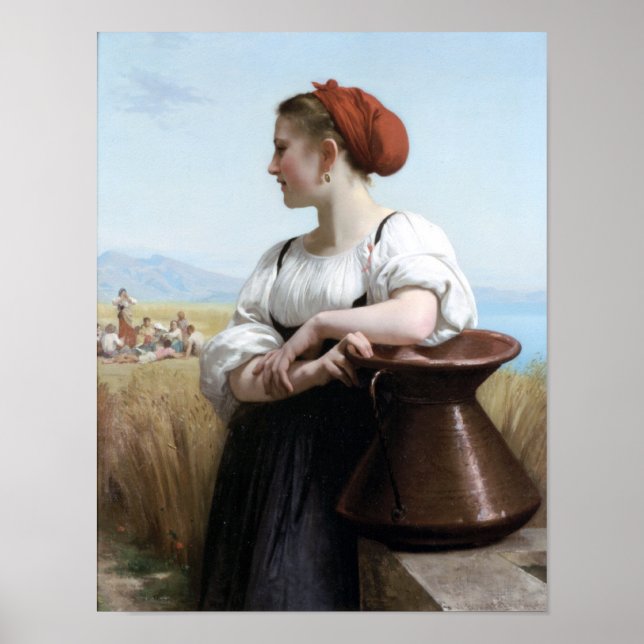 Bouguereau - Moissonneuse Poster (Front)