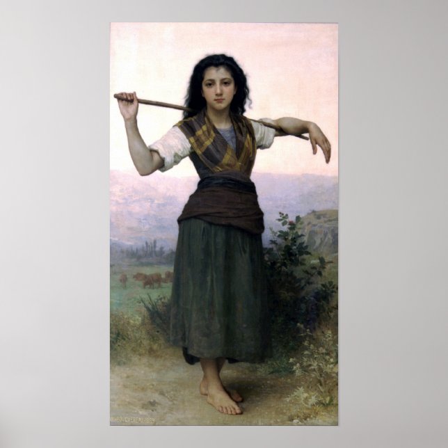 Bouguereau - Pastourelle Poster (Front)