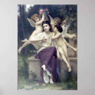 Bouguereau - Reve de Printemps Poster