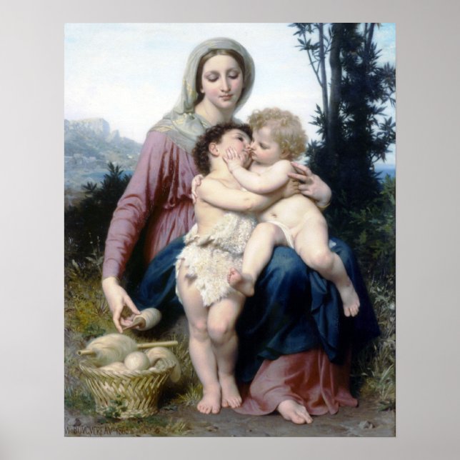 Bouguereau - Sainte Famille Poster (Front)