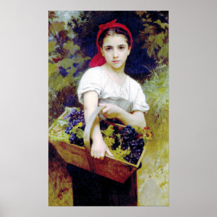 Bouguereau - Vendangeuse Poster
