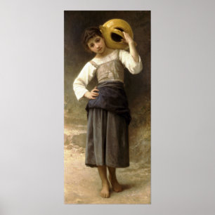 Bouguereau-Young Girl Going to the Spring Poster