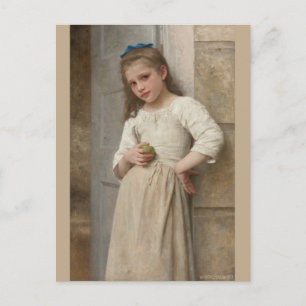 Bouguereau Yvonne on Doorstep Postcard