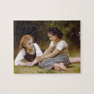 Bouguereau's 1882 The Nut Gatherers  Les noisettes Jigsaw Puzzle