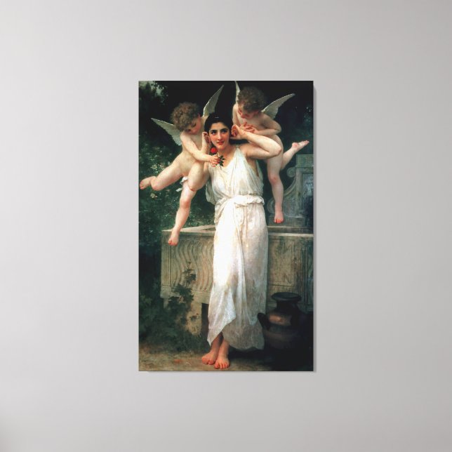 Bouguereau's Classic 1893 Painting - Youth Canvas Print (Front)