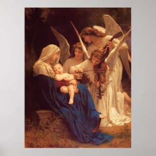 Bouguereau's Classic Painting: Song of the Angels Poster