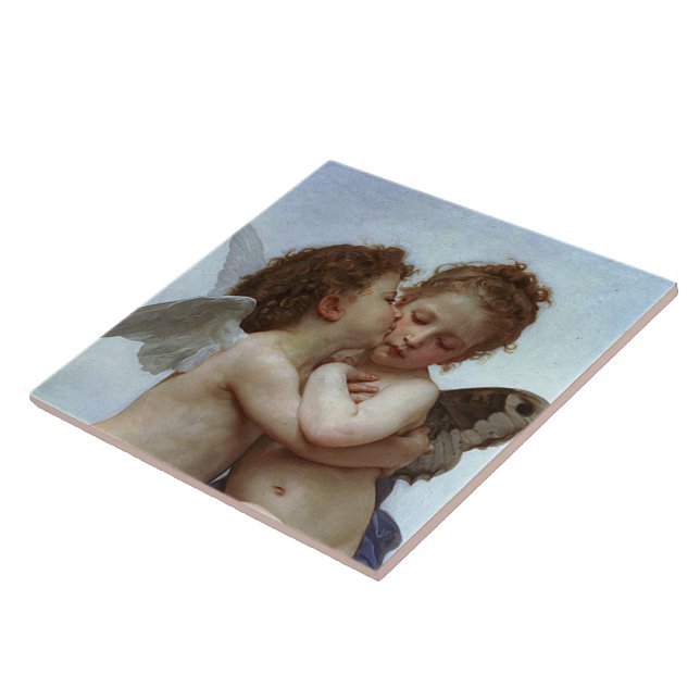 Bouguereau's L'Amour et Psyche, enfants (Cupid) Tile (Side)