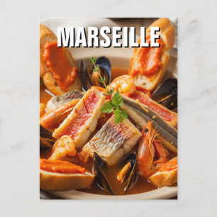 Bouillabaisse Marseille France Travel Postcard