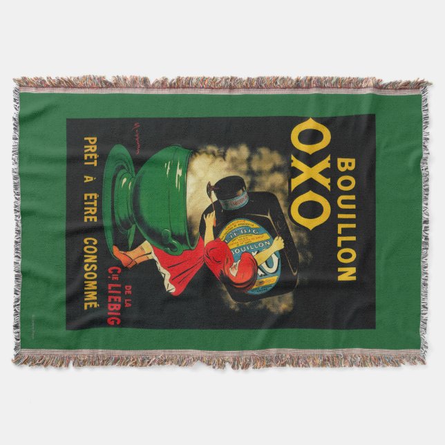 Bouillon OXO Vintage PoseterEurope Throw Blanket (Front)