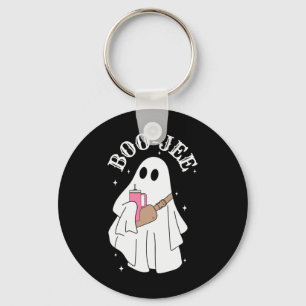 Boujee Boo-jee Cute Ghost Spooky Season Halloween Keychain