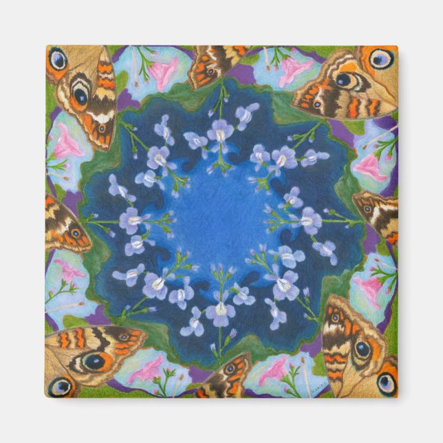 Boukeye Papillon Réfrigérateur Magnet (Devant)