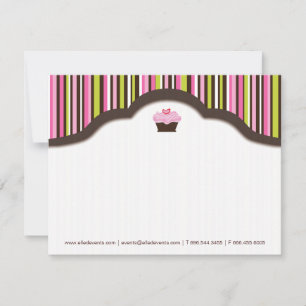 Boulangerie amusante Cartes pour notes Cupcake